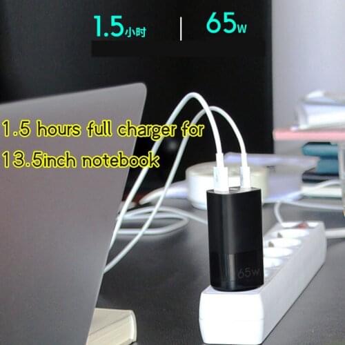 65W TYPE-C USB-C Power Adapter, Type-c PD60W QC3.0 Charger For USB-C Laptops MacBook Pro/Air iPad Pro for S8/S10 iPhone