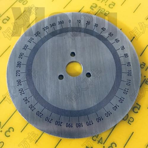 Outer Diameter: 80 mm Angle Dial Stainless Steel Disc 360 Degree Round 80 # 10 # 2