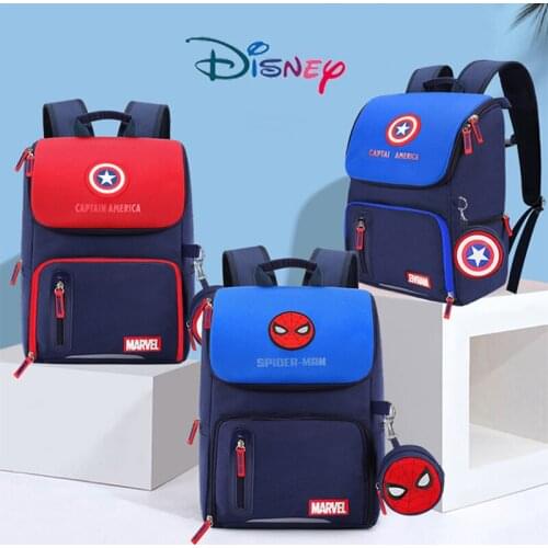 Marvel Spider-Man Iron Man Captain America Baby Backpack Minnie Mickey Baby Boy/Girl Backpack Kids School Bags Waterproof