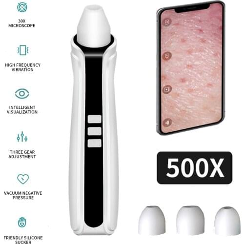 WiFi Camera Visual Blackhead Remover Vacuum Pore Cleaner Acne Pimples Removal For Nose Face Deep Cleansing Beauty Skin Care Tool