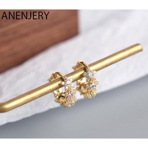 925 Sterling Silver Star Hoop Earrings for Women Geometric Huggie Jewelry Wedding Gifts