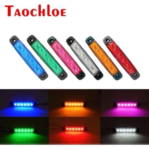 10Pcs Side Marker Lights For Car 12V 24V Truck LED Lights Trailer Clearance Lamps Turn Signal Indicator Running Lights