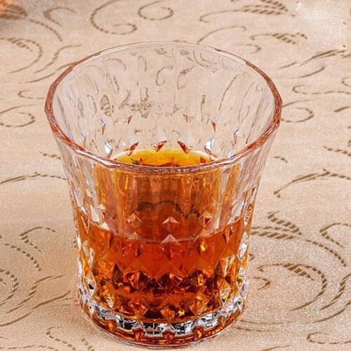 2 Pcs/lot classical transparent fashion whiskey wine glass party pub wine drinking glass cups 200901-37