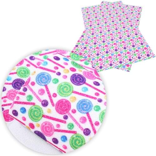 David accessories 20*33cm Fine Glitter Watermelon Candy Easter Rabbit Faux Synthetic Leather,DIY Hairbow Bag Material,1Yc5643