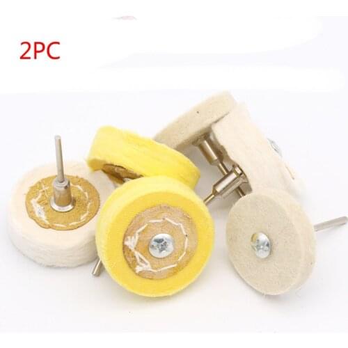 White Yellow Shape Handle Mirror Polishing Cotton T Style Polish Buffing Wheel Grinding Head ClothGrinder Brush