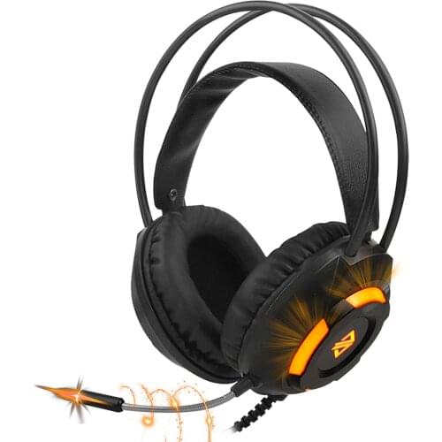 BENTOBEN 7.1 Surround Gaming Headset Stereo Sound Headphone with Microphone LED Light for PC Gamer USB Wired Earphones