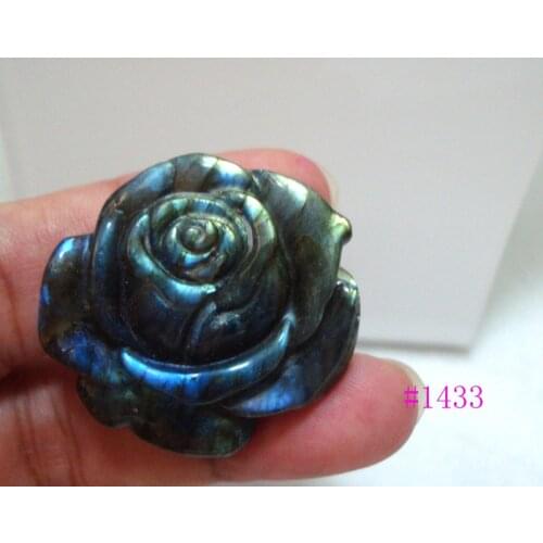 Free Shipping Natural Labradorite Carved Rose Suitable for pendants Women Man Jewelry accessories weddings parties birthday gift