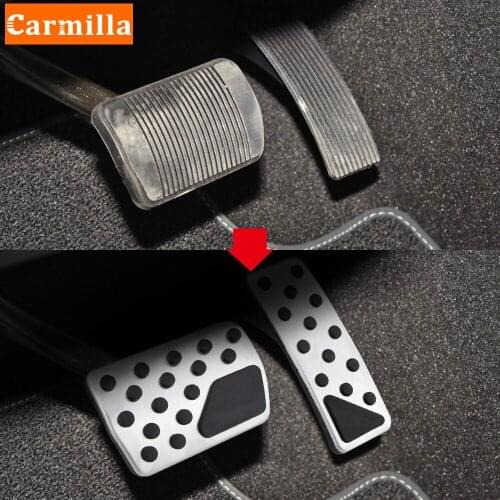 Carmilla Car Gas Brake Pedal Cover for Dodge Durango 2011 2012 2013 2014 2015 2016 2017 2018 2019 Car Pedals Accessories
