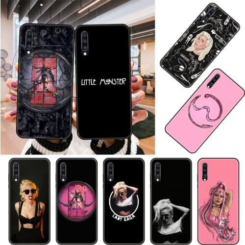 Phone Case For Samsung Galaxy A 50 51 71 70 80 7 5 10 40 20 30 41 21 S E Black Cover Funda Silicone Waterproof 3D Lady Gaga