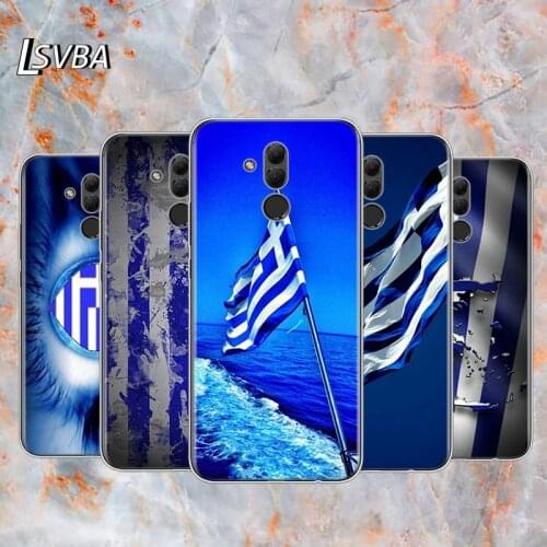 Greece Greek national flags For Huawei Mate 40 30 20 20X 10 RS P Smart 2021 2020 Z S Pro Plus Lite 2019 Phone Case Shell