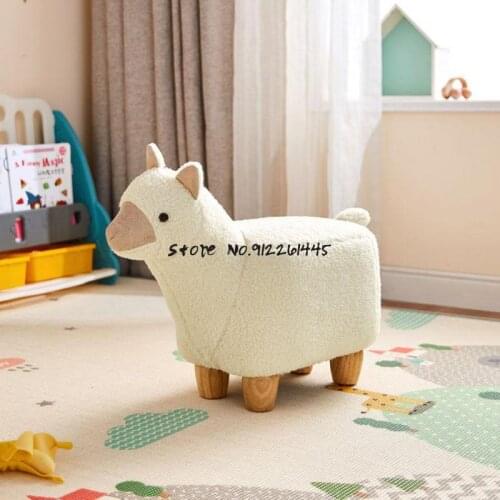 Childrens Stool Cartoon Small Animal Stool Net Red Creative Elephant Shoe Changing Stool