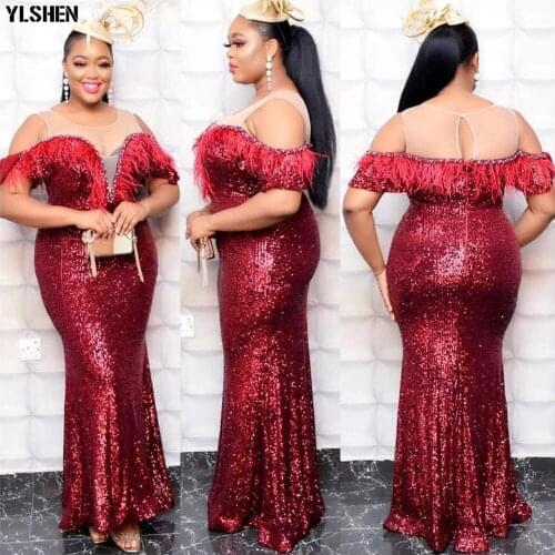 Long Evening Dress African Dresses for Women Dashiki African Clothes Elegant Feather Ankara Dresses Ladies Robe Africa Clothing
