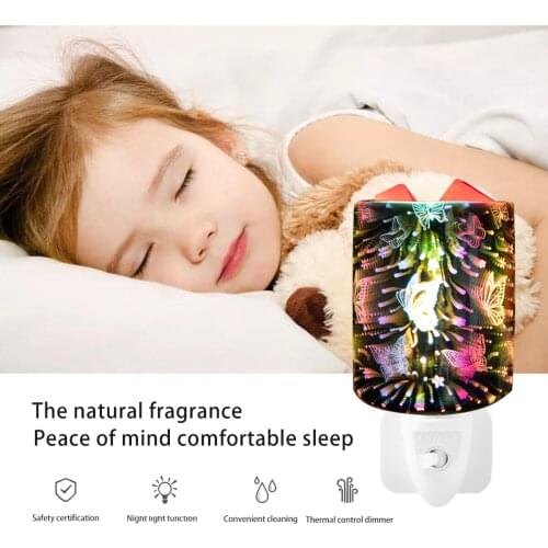 3DGlass Electric Wax Melt Burner Plug In Fragrance Candle Wax Warmer, Oil Burner for Scented Candles