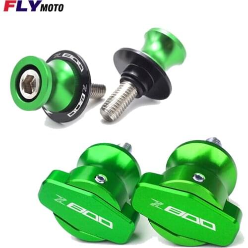 Hot Deals For KAWASAKI Z800 Z 800 2013-2016 Motorcycle Accessories CNC Aluminum Swingarm Spools Stand Screws Slider 8MM
