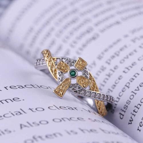 Classic Hot Religious Christianity Rings for Women Jewelry Wedding Engagement Ring Party Ring Size 6-10