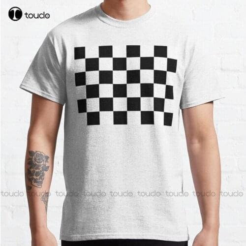 Checkered Flag. Chequered Flag. Motor Sport. Checkerboard. Pattern. Win. Winner. Racing Cars. Race. Black. T-Shirt Tee Unisex