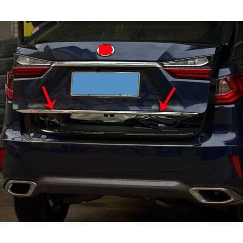 For Lexus RX Class RX350 RX405h 2016-2018 Stainless Steel Rear Trunk Lid below Cover Trim
