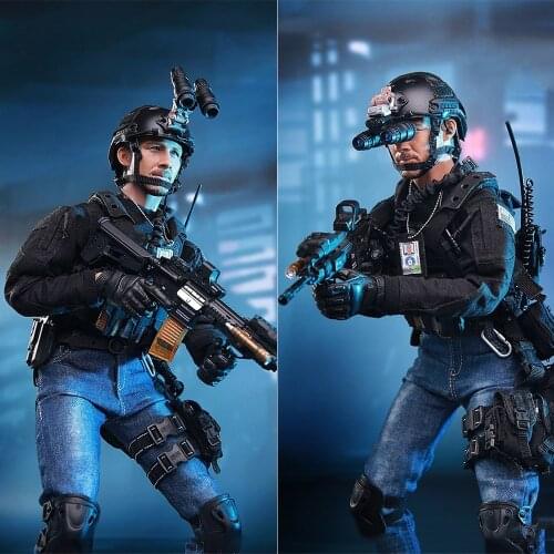 M014 1/6 Scale Soldier CIA Secret Agent 12-inch Action Figure Toy Body Full Set Of Clothing With Weapon Body Head Sculpture