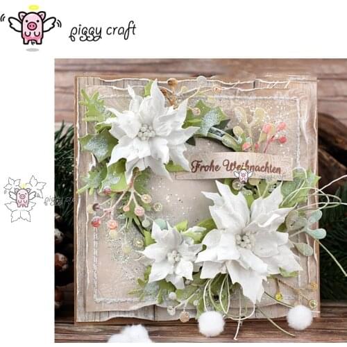 Piggy Craft metal cutting dies cut die mold New flower decoration Scrapbook paper craft knife mould blade punch stencils dies