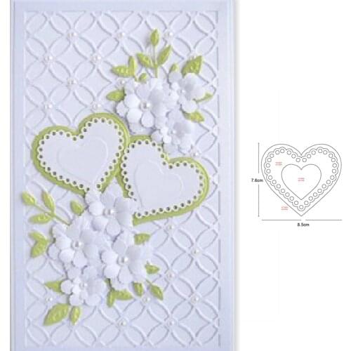 Metal cutting dies layer heart frame 2020 new cut die mold Scrapbook paper craft knife mould blade punch stencils dies
