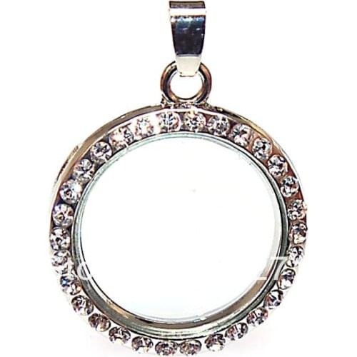 Miasol DIY crystal floating charm locket,magnetic Open crystal floating Charm Lockets,diy pendant floating charm locket necklace