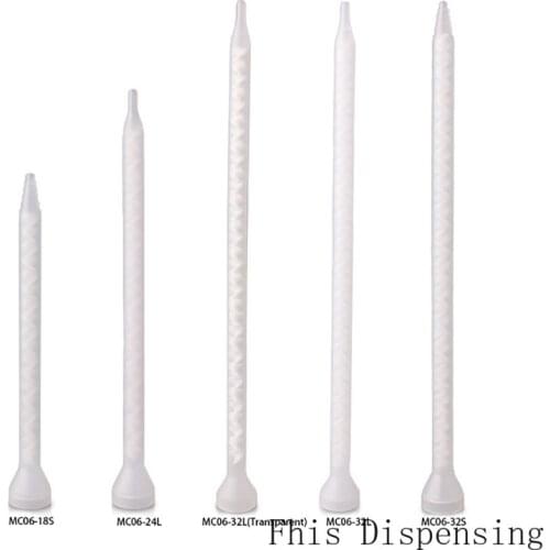 MS06-18/MS06-24L/ MS06-32 Static Mixer Bell Mouth Inlet Mixing Nozzle for Duo Pack Epoxies