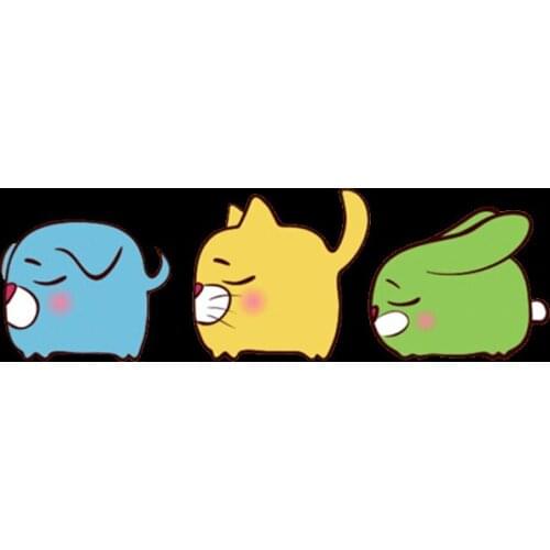 Cartoon Cute Animal Patches wholesale Iron on Transfer Cat Patches for Kids Clothes DIY Applique Heat Transfer Vinyl Stickers