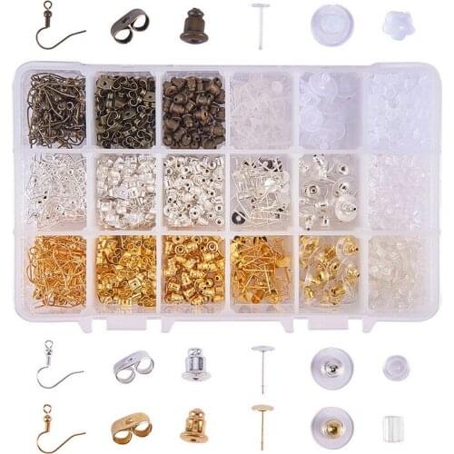 Multi-style earplug ear plug combination set diy earrings earring material bag jewelry accessories jewelry making supplies
