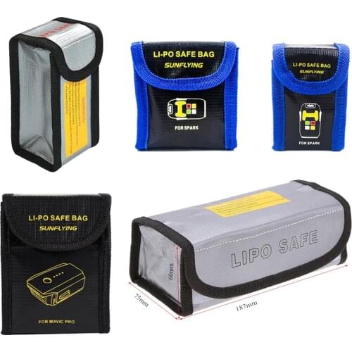 Fireproof & Waterproof LiPo Battery Safety Bag Explosionproof Storage Bag For RC Battery Drone Truck Quadcopter Toys