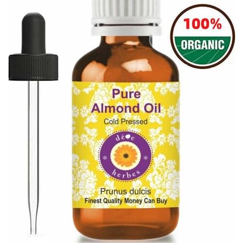 SWEET ALMOND OIL ORGANIC CARRIER COLD PRESSED UNREFINED 5ml Essential Oil