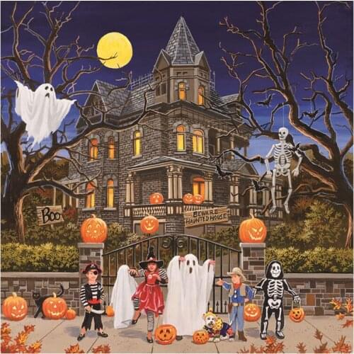 Full,Diamond Embroidery,5D,Diamond Painting Haunted House Kits,Cross Stitch,3D,Diamond Mosaic,Needlework,Crafts,Christmas,gifts