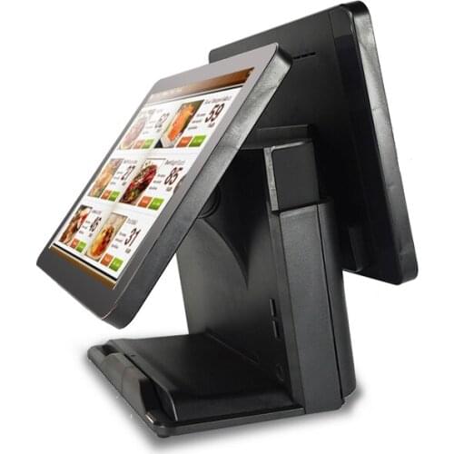 POS system for restaurants dual-screen POS Machine 15+15 inch capacitance screen cash register POS terminal POS System