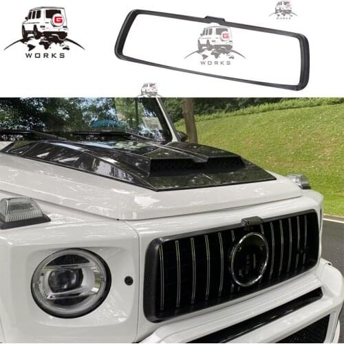 W464 G63 B900 grille frame dry carbon material for W463A grille attachment carbon fiber grille with B logo G63 B900 design