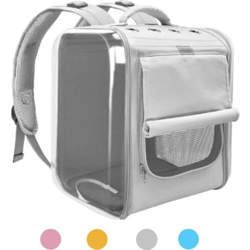Pet Cat Dog Bags Backpack Portable Carrier Open Window Rollerblind Comfortable Portable Carrying Cage Breathable Foldable Travel