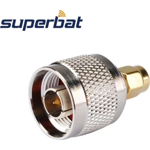Superbat 5pcs SMA-N Adapter RP-SMA Plug(female pin) to N Male Straight RF Adapter