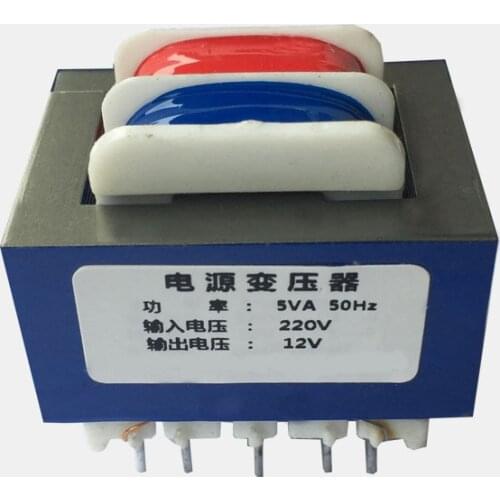 EI41*22 5W 6W 9Pin AC Needle Type Power Transformer 220V to 6V 9V 12V 15V 24V EI41 5VA 6VA