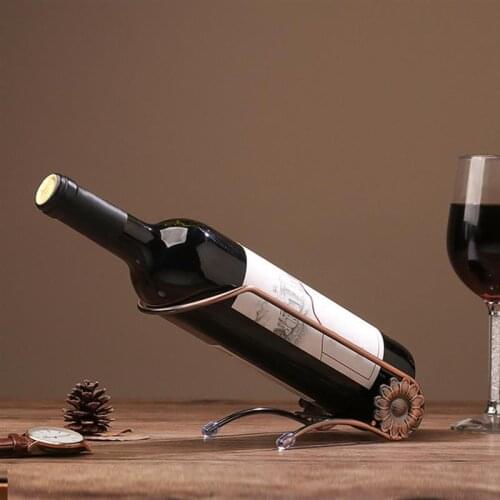 Wine Rack Creative Casual Decorative Iron Wine Bottle Holder Table Wine Stand