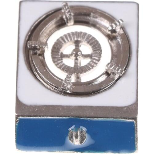 Y Kitchen Metal Single Gas Stove Burner Cooker For 12th Dolls House Decoration Accessories 1:12 Scale Dollhouse Miniature To