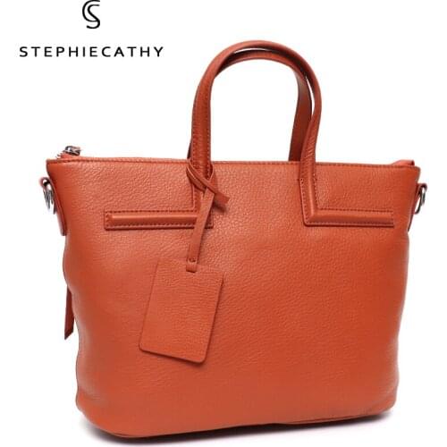 SC Fashion 100% Real Leather Tote For Women Luxury Brand Design Top-handle Bucket Handbag Female Cowhide Shoulder Crossbody Bags