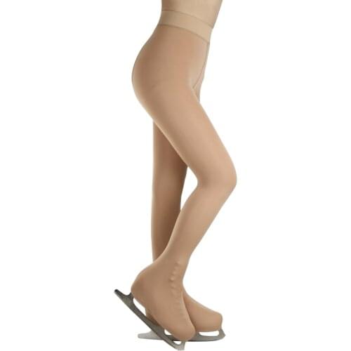 Women Ice Skating Legging Figure Skating Tights With Shoes Cover Children Fitness Thermal Thick Pantyhose Gymnastics Leotard