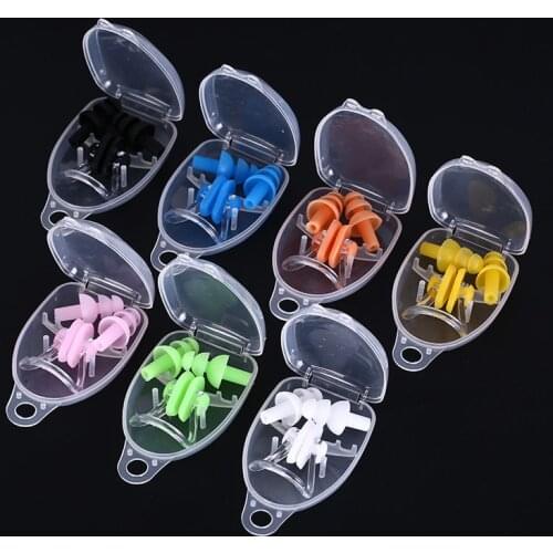 1 Box Universal Soft Silicone Swimming Ear Plugs Earplugs Pool Accessories Water Sports Swim Ear Plug