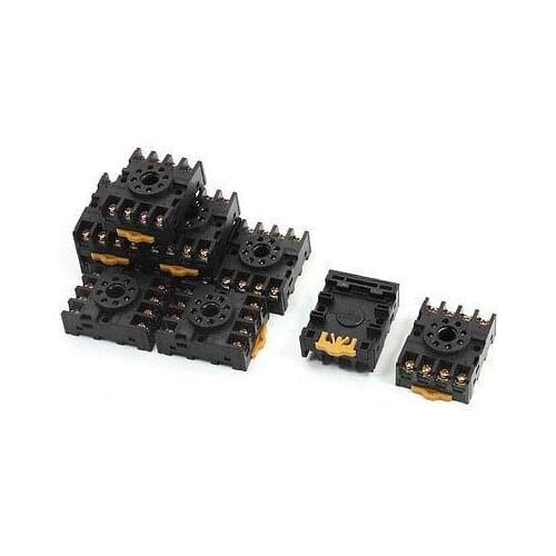 10pcs PF083A 8 pin relay socket base for DH48S ST3P AH3-3 MK2P JTX-2C
