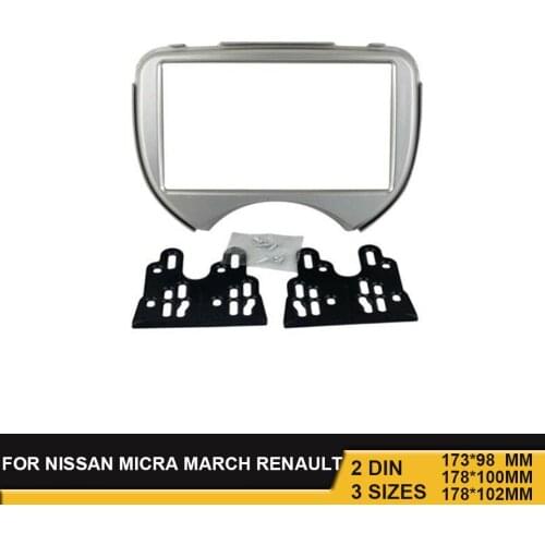 2Din Facia for NISSAN Micra March RENAULT Pulse Radio CD DVD Stereo Panel Dash Install Trim Fascia Kit Face Surround Frame