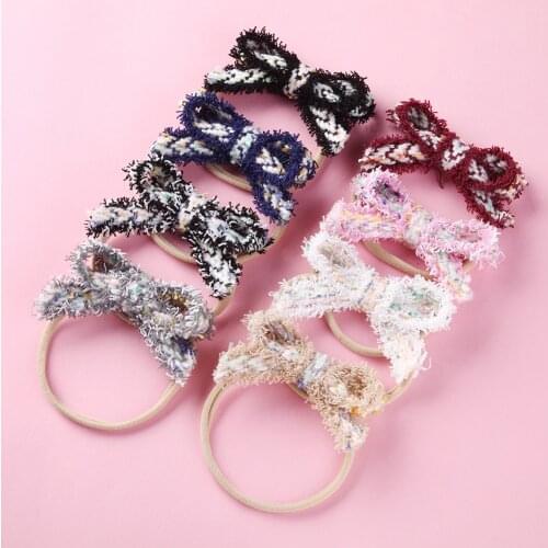 8PCS New Styling Baby Accessories Girls Elastic Hair bands Headband For Children Nylon Headbands Hair Ties Set Hair Accessories