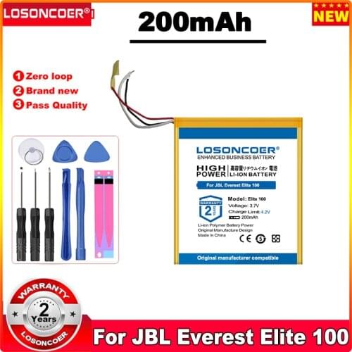 LOSONCOER 200mAh Battery For JBL Everest Elite 100 Earphone