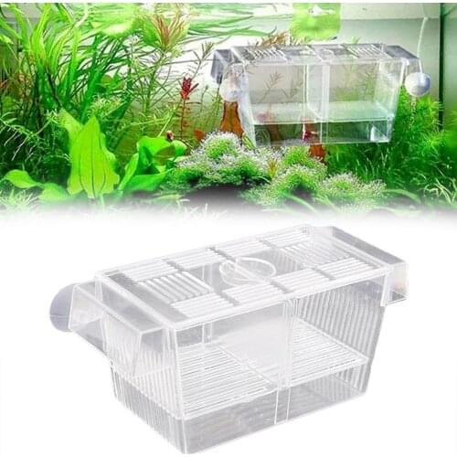 Acrylic Aquarium Tank Incubator Multi-purpose Juvenile Fish Isolation Breeding Box Pet Aquarium Box Fish Breeding Tank Box X5L4
