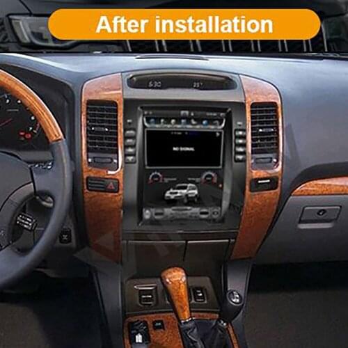 Car gps navigation multimedia player for lexus gx470 2004-2008 android radio tape recorder video player vertical screen