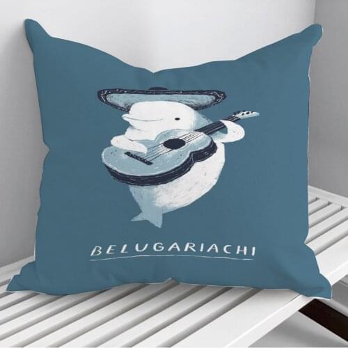 Belugariachi! Throw Pillows Cushion Cover On Sofa Home Decor 45*45cm 40*40cm Gift Pillowcase Cojines Dropshipping