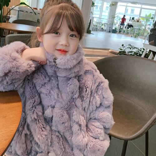 Brand New Baby Girls Winter Soft Fake Fur Coat Thickening Warm Kids Fashion Coats Jackets Kids Elegant Overcoat Children Clothes