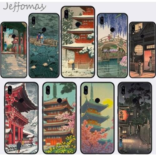 Ukiyo-e Tokyo Japanese Art anime Phone Case For Xiaomi Redmi note 4 4X 8T 9 9s 10 K20 K30 cc9 9t pro lite max